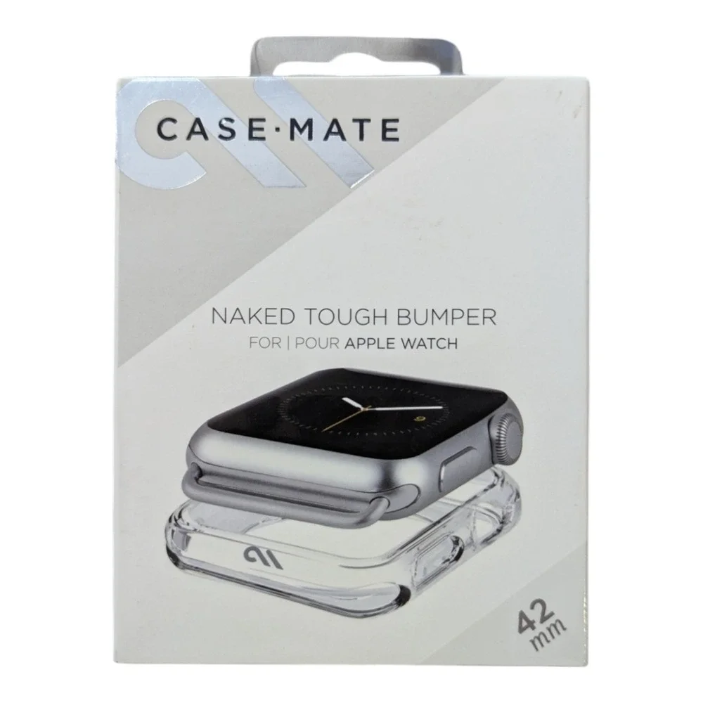 F2. Case-Mate 42mm Naked Tough Bumper for Apple Watch - Clear